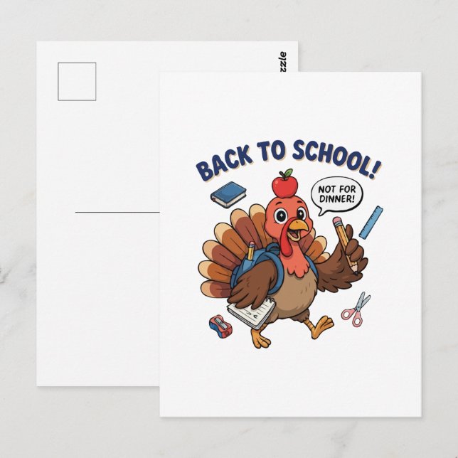 Cartão Postal De Volta à Escola Design de Peru Engraçado (Frente/Verso)