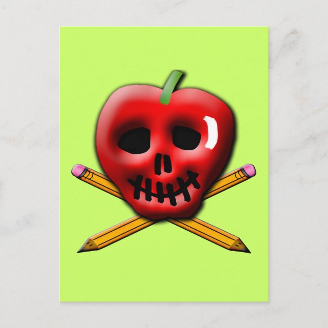 Cartão Postal De volta à escola Pirata Inspirou Design (Frente)