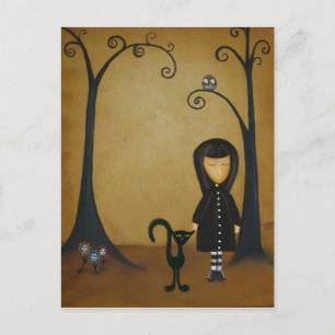 Cartão Postal De Volta ao Preto