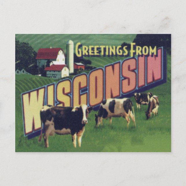 Cartão Postal de Wisconsin (Frente)