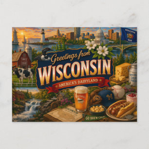 Cartão postal de Wisconsin