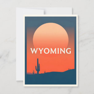 Cartão postal de Wyoming