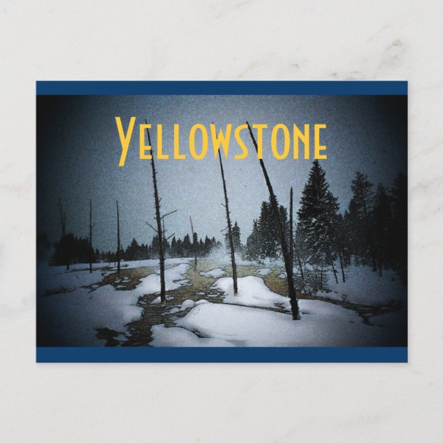 Cartão Postal de Yellowstone (Frente)