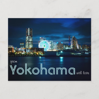 Cartão Postal De Yokohama Minatomirai Com Love Bay Port Japão