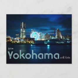 Cartão Postal De Yokohama Minatomirai Com Love Bay Port Japão