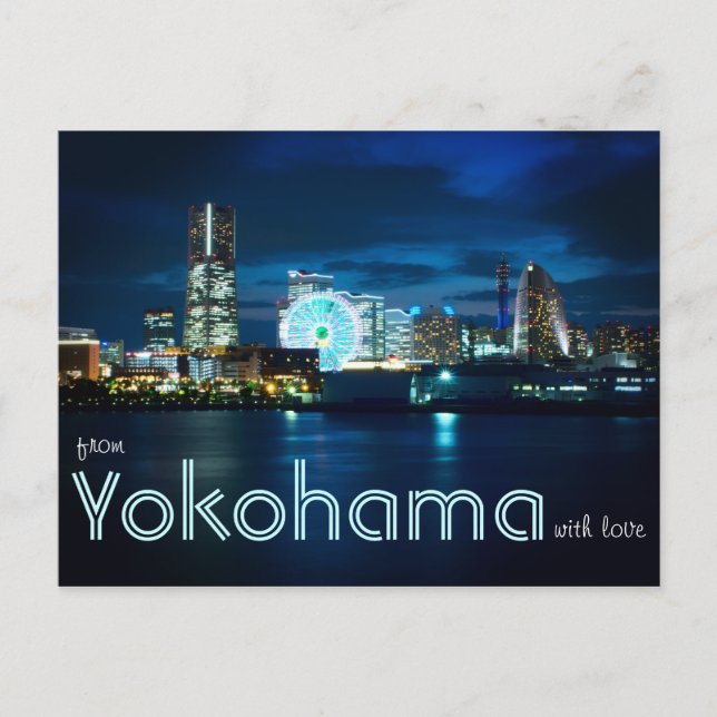 Cartão Postal De Yokohama Minatomirai Com Love Bay Port Japão (Frente)