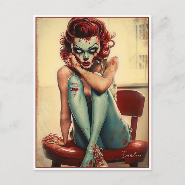 Cartão Postal Dead, Dreamy, and Dangerously Darling: Darlene (Frente)