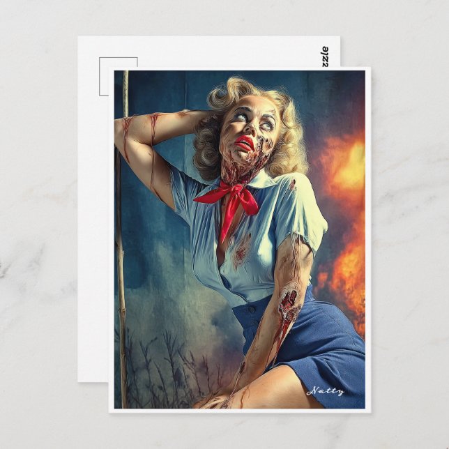 Cartão Postal Dead, Dreamy, and Dangerously Darling: Natty (Frente/Verso)