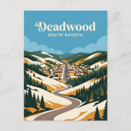 Cartão Postal Deadwood Dakota do Sul