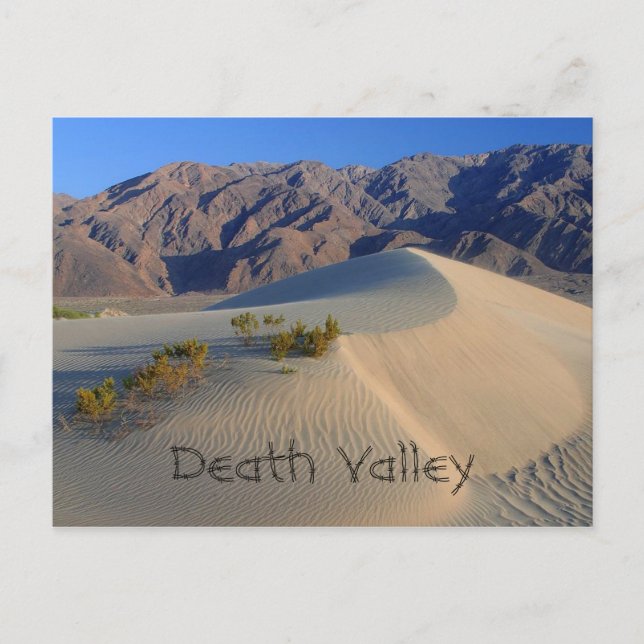 Cartão Postal Death Valley Sand Dunes (Frente)