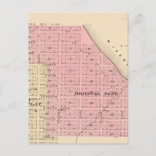 Cartão Postal Decatur, Nebraska (Frente)