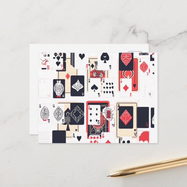 Cartão Postal Deck of Cards (Frente/Verso In Situ)