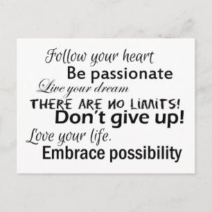 Cartão Postal Declarações positivas
