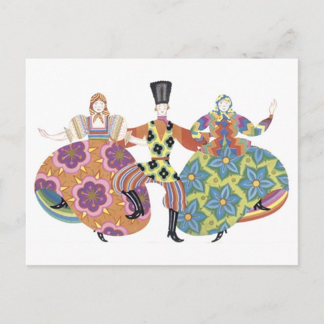 Cartão Postal Deco Dancers (Frente)