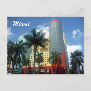 Cartão Postal deco de arte miami