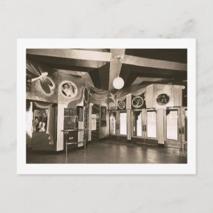 Cartão Postal Deco Theater Lobby Vintage