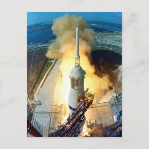 Cartão Postal Decolagem do Veículo Espacial Saturn V da Apollo 1