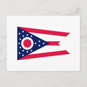 Cartão Postal Decor Design de Sinalizador do Estado de Ohio