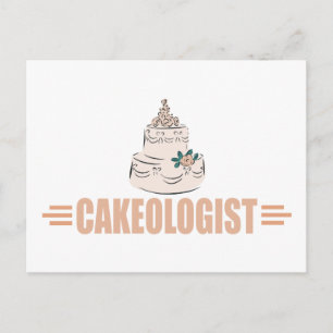Cartão Postal Decoração de Bolo Humoroso