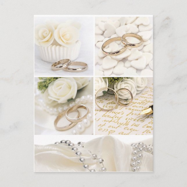 Cartão Postal decoração de casamento (Frente)