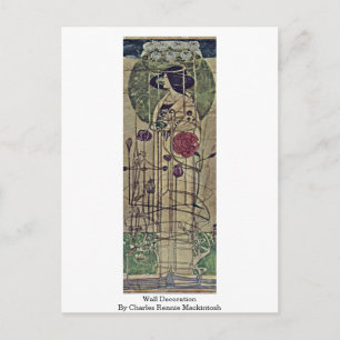 Cartão Postal Decoração de Parede Por Charles Rennie Mackintosh
