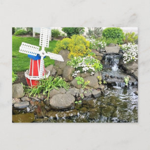 Cartão Postal Decoração do Jardim de Moinhos