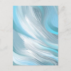 Cartão Postal decoração moderna tímida azul