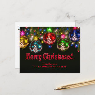 Cartão Postal Decorações da Vintagem de Natal  Saudação de Bonit