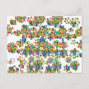 Cartão Postal Decorações de Joias SPRINKLED - Arte de ASSINATURA