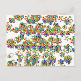 Cartão Postal Decorações de Joias SPRINKLED - Arte de ASSINATURA