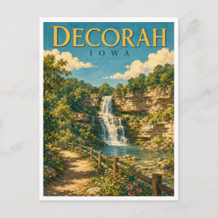 Cartão Postal Decorah Iowa Dunning Springs GeoSaga
