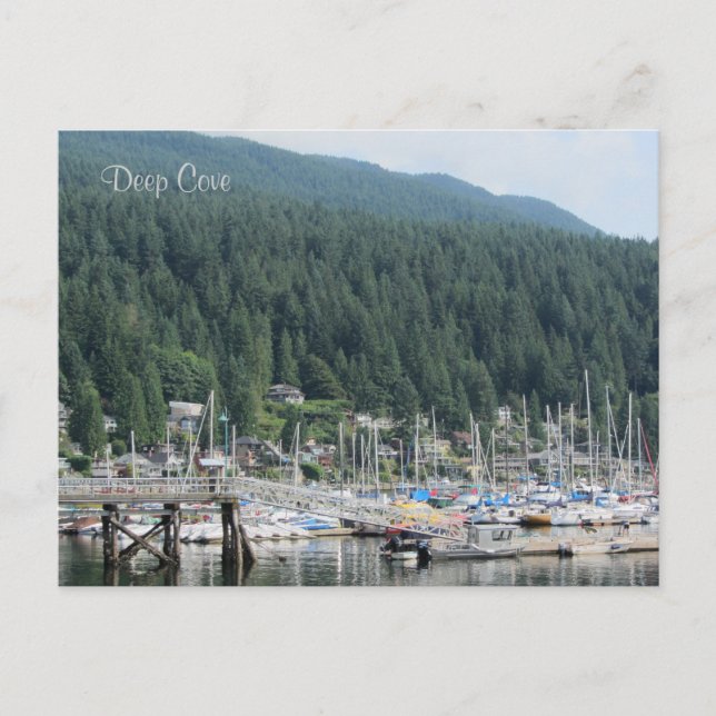Cartão Postal Deep Cove, Vancouver, C.B. (Frente)