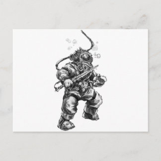 Cartão Postal Deep Sea Diver