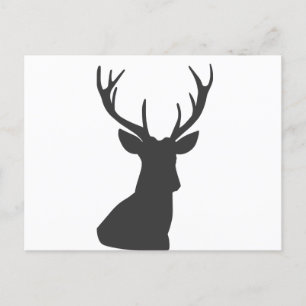 Cartão Postal Deer Deer Silhouette Silhouette Animal Wild