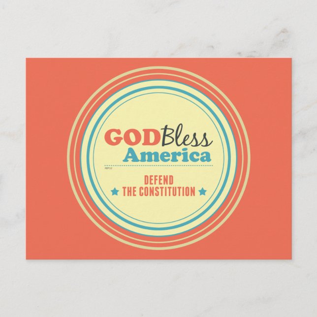 Cartão Postal Defender A Constituição (Frente)