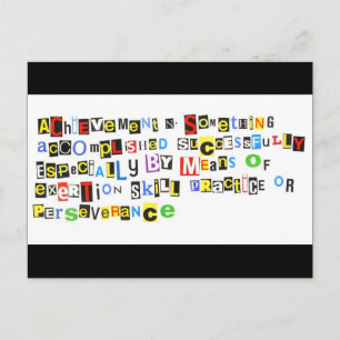 Cartão Postal Definição de realização