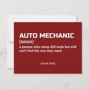 Cartão Postal Definição Mecânica Automática - Humor Engraçado no