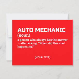 Cartão Postal Definição Mecânica Automática Humorosa