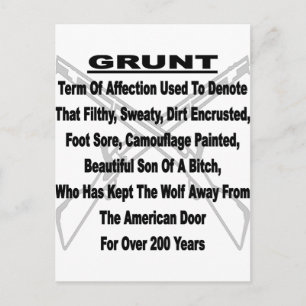 Cartão Postal Definindo O GRUPO Militar Norte-Americano