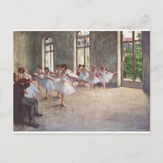 Cartão Postal Degas Balé Dancers (Frente)