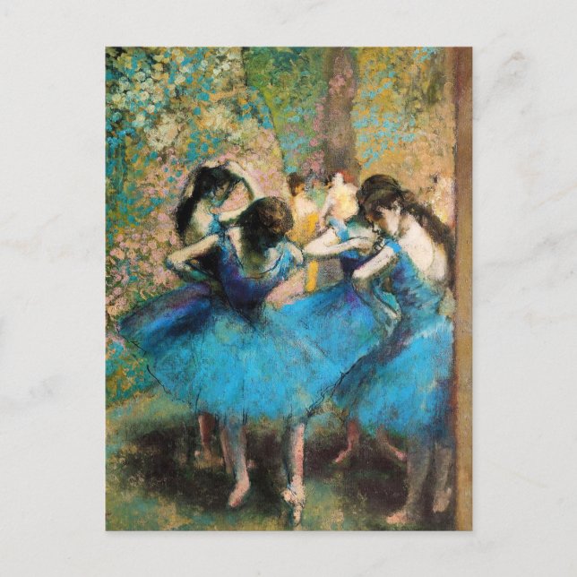 Cartão postal Degas Blue Dancers (Frente)