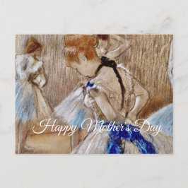 Cartão Postal Degas Dancer With Blue Ribbon