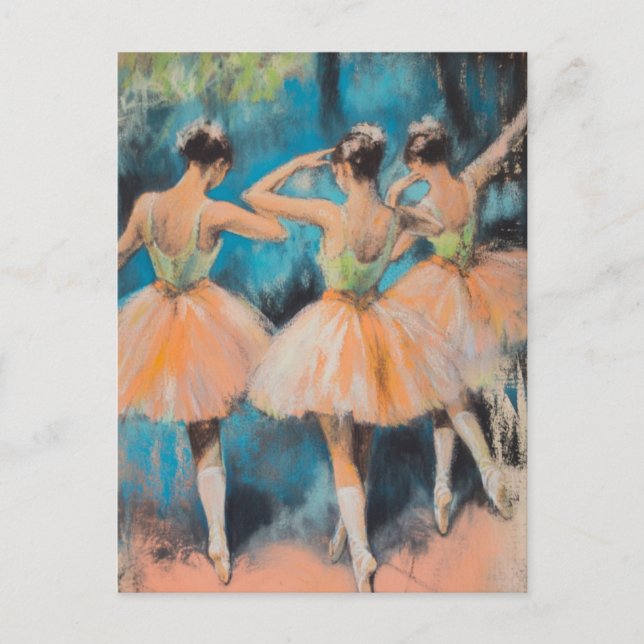 Cartão postal Degas Dancers Vintage (Frente)