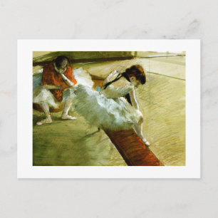 Cartão Postal Degas pintura Gallery Player balé bailerina arte