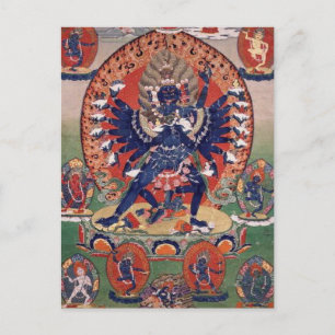 Cartão Postal Deidade Budista Tibetana Hevajra