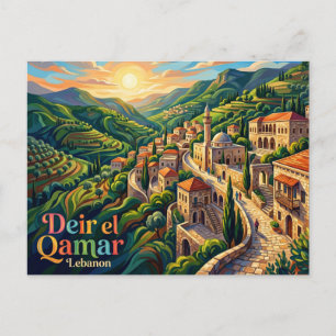 Cartão Postal Deir el Qamar Líbano