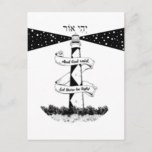 Cartão Postal DEIXE HAVER farol LUMINOSO