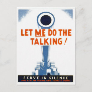Cartão Postal Deixe-Me Fazer O Poster Da Segunda Guerra Mundial