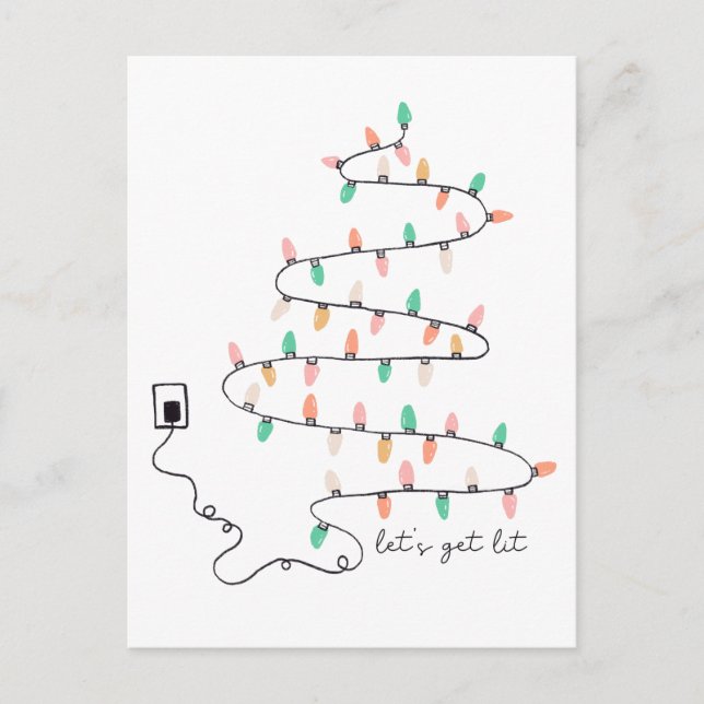 Cartão Postal Deixe-me fazer uma citação no Natal (Frente)