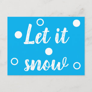 Cartão Postal Deixe nevar
